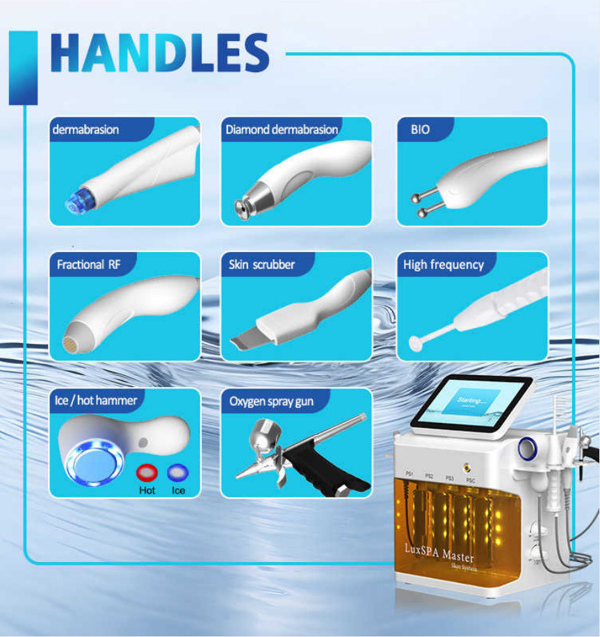 9 In 1 High Frequency Diamond Dermabrasion Facial Deep Cleaning Machine