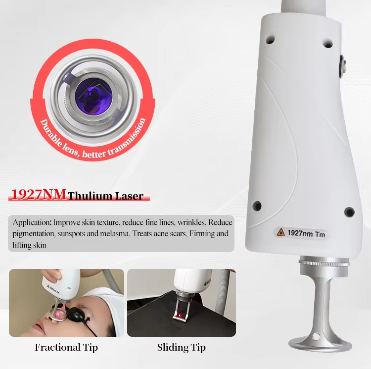 Portable New 1927nm Thulium Laser for Melasma Laser 1927 Thulium Micro Ablative 1927 Non Ablative Laser Thulium Facial Laser