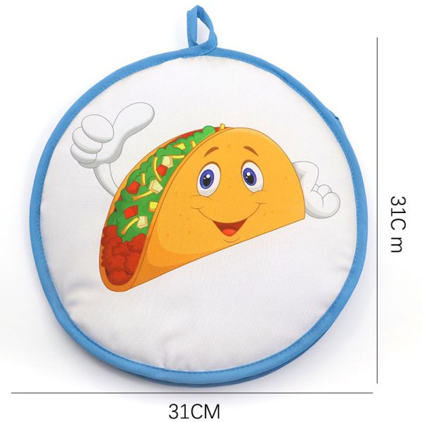 Microwavable 12 Inch Tortilla Heater Insulated Cloth Pouch Tortilla Warmer for Tortillas Naan Pizza Rolls