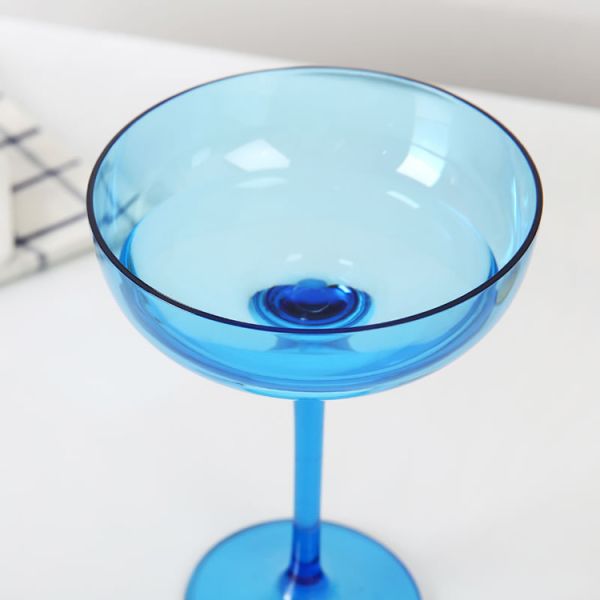 Classic Colored Cocktail Coupe Glasses Speakeasy Style For Champagne