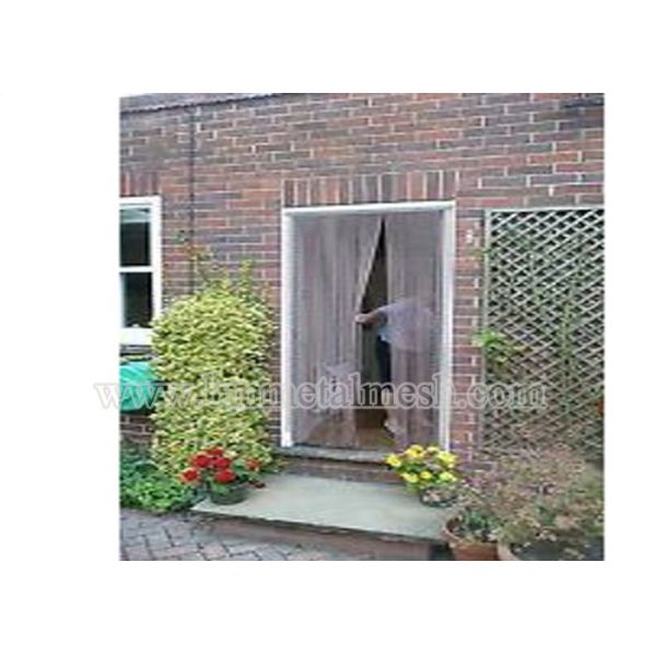 Aluminium Fly Pest Door Screen 84x35 Inch Metal Chain Curtain doorway Screen