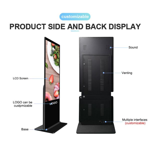 4K Resolution Interactive Touchscreen Bank Digital Signage with Android OS LCD Advertising Player