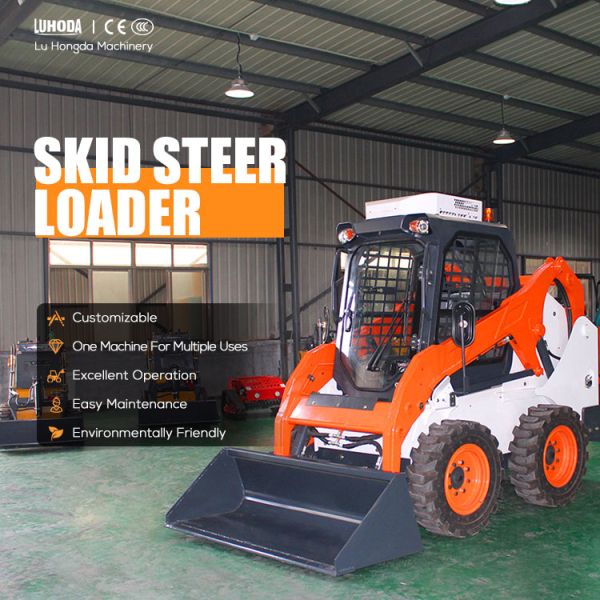 Free Shipping Mini Skid Steer Loader EPA/EURO 5 diesel Mini Skid Steer Loaders Mini Wheel Loader