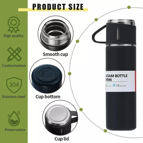 12-24 Hours Thermal Insulated Vacuum Flask Thermos Mug Gift Set for Business Occasions