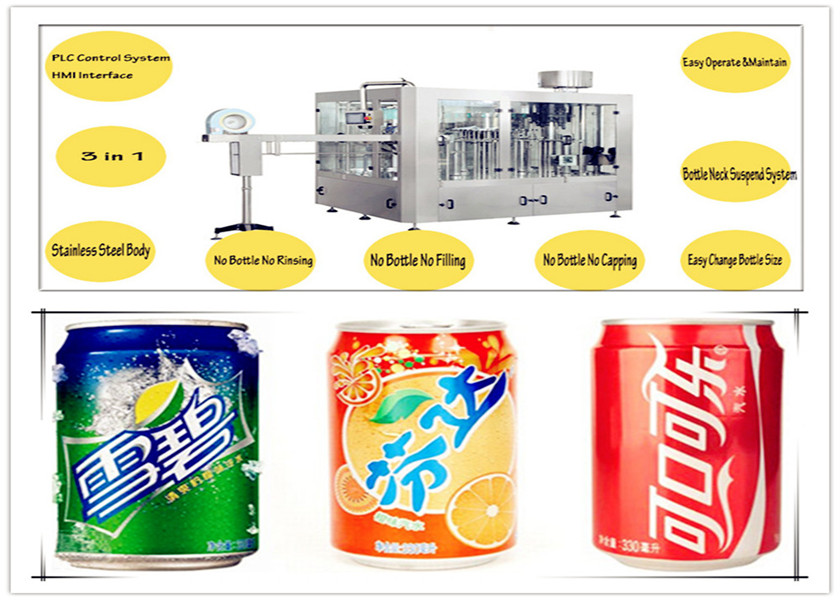 Автоматическая Carbonated машина завалки напитка с технологией Bottleneck зажима