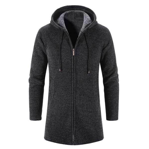 Upgrade Your Wardrobe Men's Chenille Print Cardigan Sweater Coat for Autumn and Winter