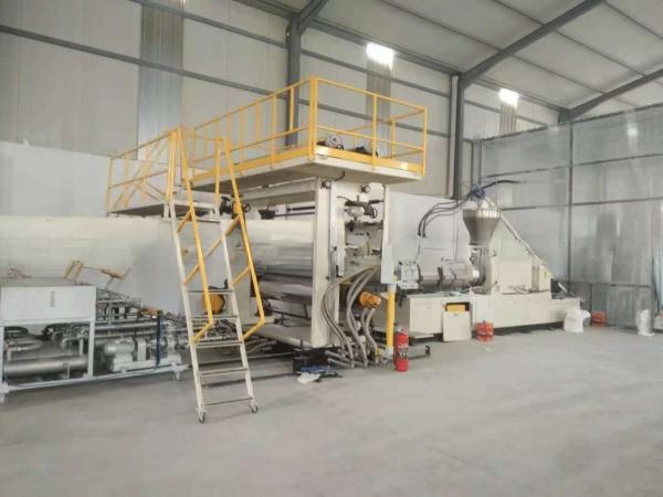 Máquina de extrusão de placas de plástico de placas UV 300 kg/h Máquina de folha de mármore artificial de PVC