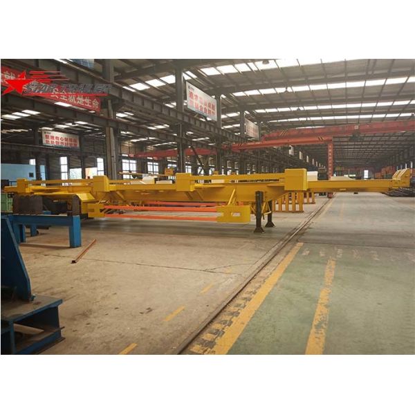 45- Foot Container Terminal Dedicated 2 Axles Semi - Trailer In Yellow