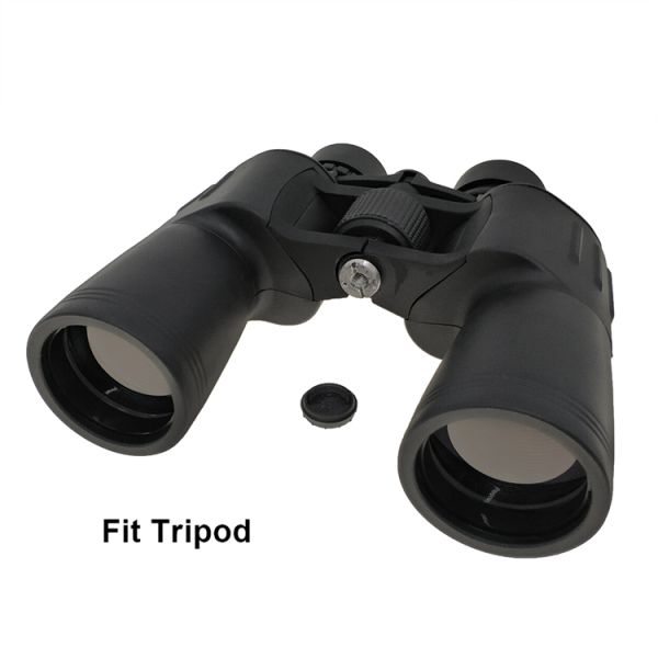 Professional Black Lightweight Travel Binoculars 10x50 Porro Binoculars Bak4