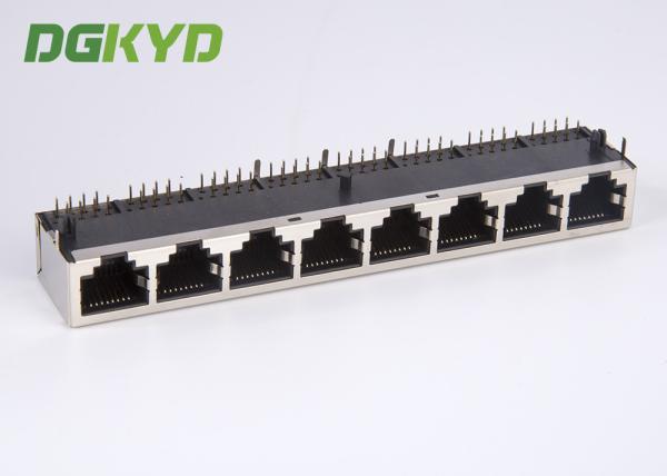 Relação múltipla protegida metal dos ethernet dos conectores do porto RJ45 de KRJ -5921S1X8NL