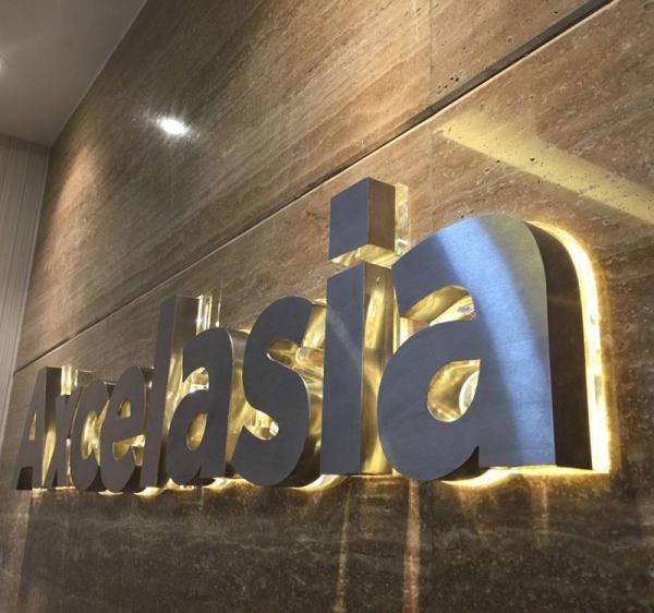 Customized Illuminated outdoor Light Led Letter  wall Sign 3d Acrylic Light Up Custom Logo 3d led backlit letter sign
