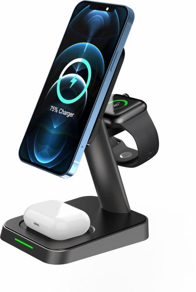 Magsafe Wireless Charger Stations 3 In 1 Charging Stand 85% ABS PC