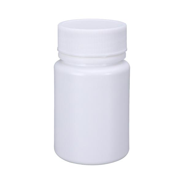 Hot Stamping 50cc Empty Plastic Bottle Capsule Pill with White Aluminum Foil Gasket Lid