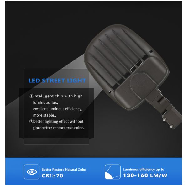 Luz de calle LED de alta potencia 150W 300W para proyecto de carretera en factor de potencia 0.95 2700-6500K