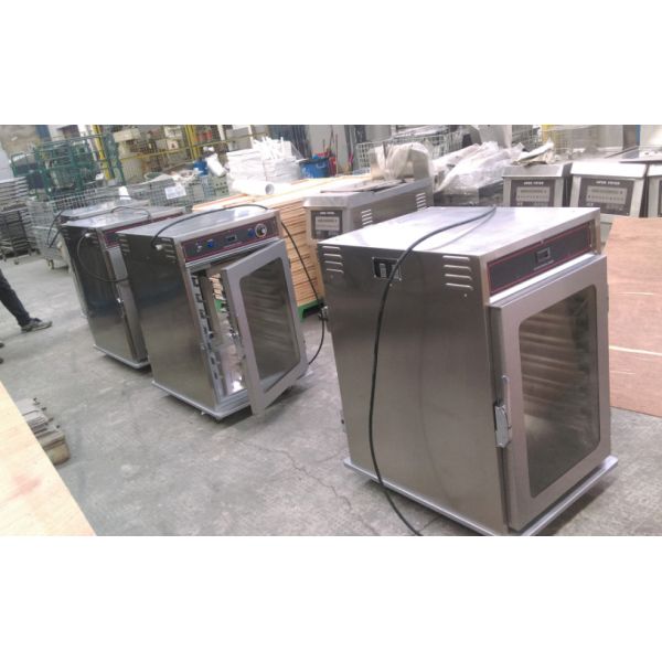 7 Trays Electric Glass Door Two Side Open Commercial Food Warmer Holding Cabinet