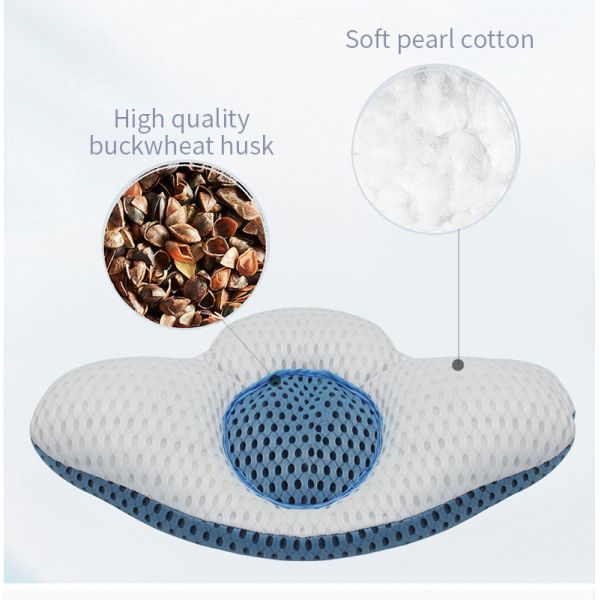 Cotton Knitted Jourm Ergonomic Orthopedic Backrest Back Cushion Lumbar Support Pillow