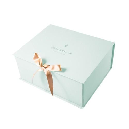 Ribbon Closure Style Jewelry Packaging Boxes , Folding Gift Packaging Box Durable