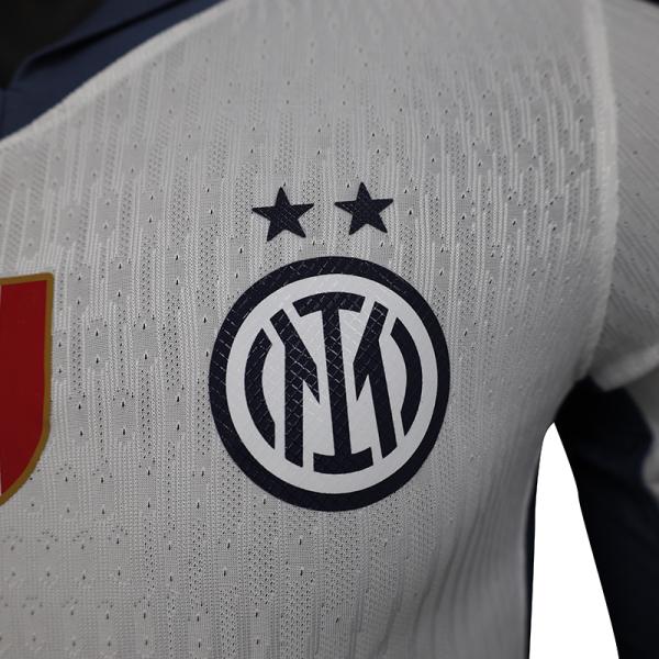 Inter Milan 24-25 Away White Football Jersey - Customizable Unisex