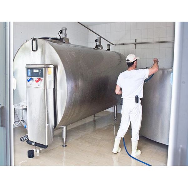 Horizontal Stainless Dairy Tank Milk Storage Cooling Chilling Cooler Refrigerating