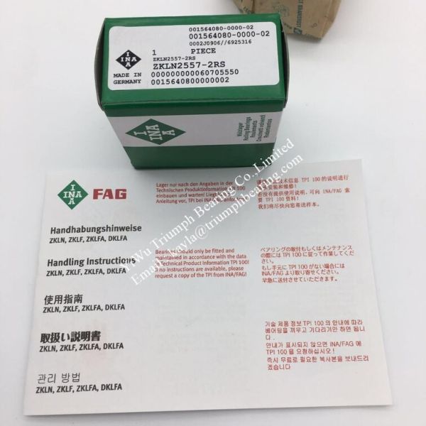 INA Thrust Angular Contact Ball Bearing   ZKLN2557-2RS ,  ZKLN3062-2RS