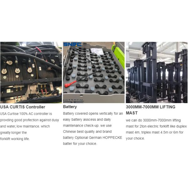 Тяжелый вилочный погрузчик 2,5 тонны Малый электрический подъемник