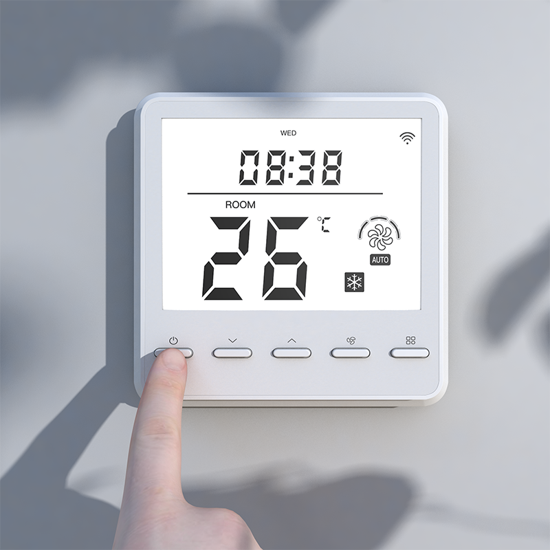 Central Air Conditioning Thermostat for Fan Coil System Control