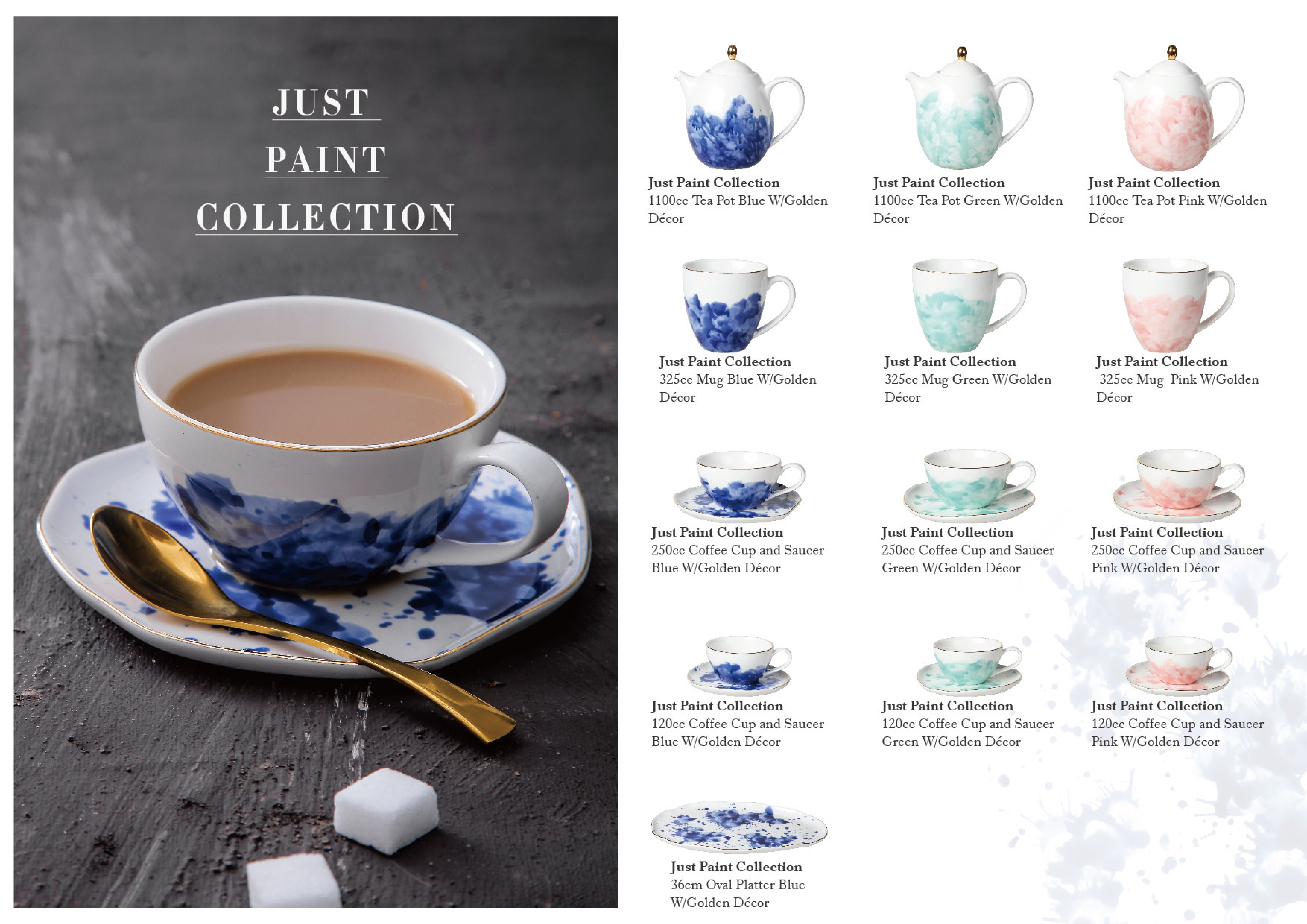 Multicolored Traditional Brewing 1100cc Non Drip Blue Ceramic Teapot