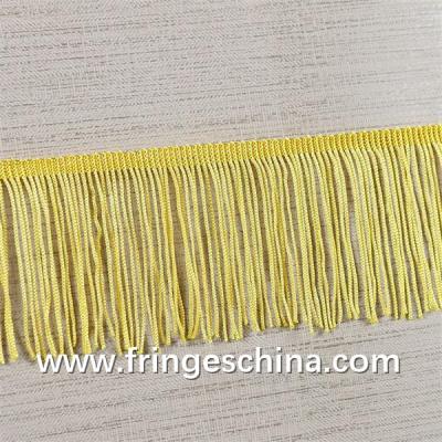 Fluorescent color custom design OEM rayon fringes trimming for garment clothes decoration