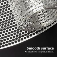 Rouleau de mailles de nid de miel en acier inoxydable perforé en aluminium revêtu de poudre