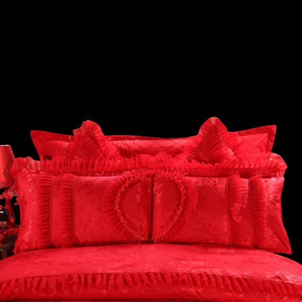 100% хлопчатобумажная вышивка 60S Покрытие одеяла для невесты Постельное бельё для невесты Постельное бельё для невесты Свадебные сувениры подарок