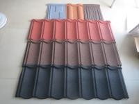 Tuile de toit en acier galvanisée enduite d'une première couche de peinture par 1340*420mm enduite en pierre en métal
