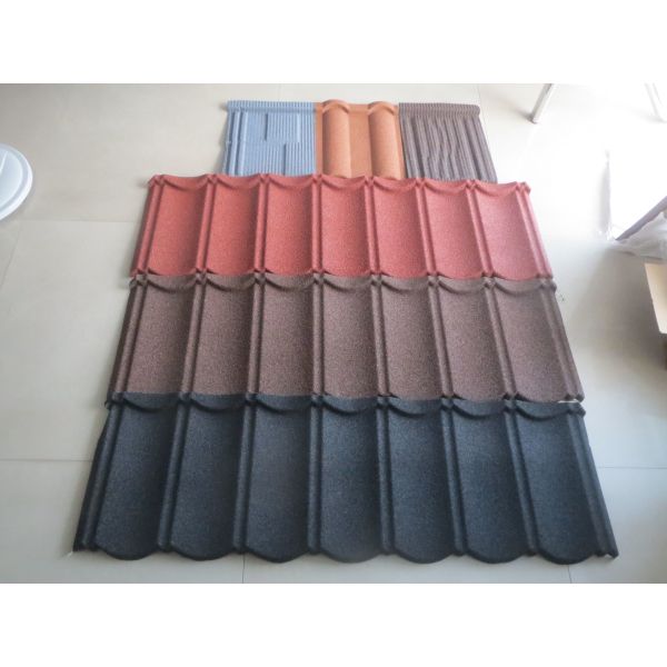 Metal Stone Coated 1340*420mm Prepainted Galvanized Steel Roof Tile