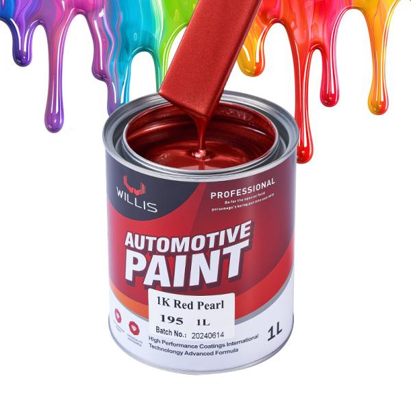 Tinta automotiva de secagem rápida, flash acrílico transparente pérola 1k, tinta acrílica vermelha pérola, diluente automotivo