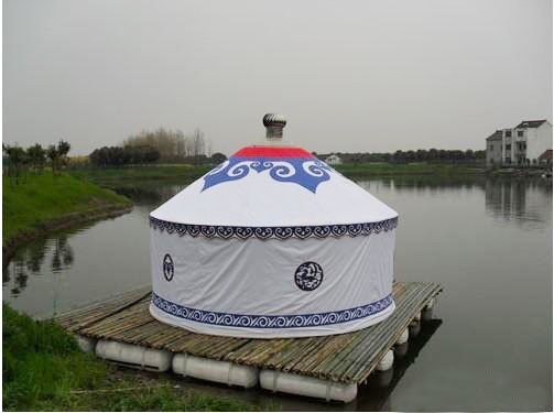 Anti - Water 8m Diameter Luxury Yurt Homes With 80km / H Wind Loading Capacity