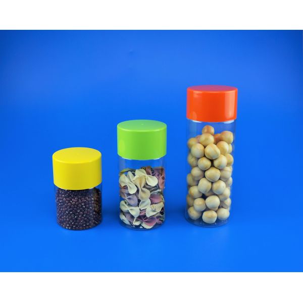 PET Material Empty Plastic Cans Small Capacity With Customized Color Cover