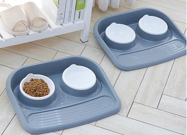 dog bowl plastic feeder pet cat food collapsible dog bowl silicone foldable dog food bowl portable travel pet water bowl