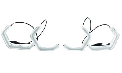 79mm LED Halo Ring For Headlights DRL Angel Eye White U Shape