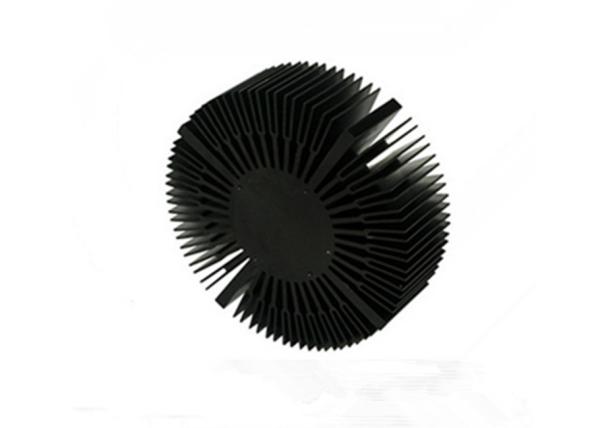 O preto do OEM anodizou o revestimento usado no alumínio 6061 do dissipador de calor da luz do diodo emissor de luz