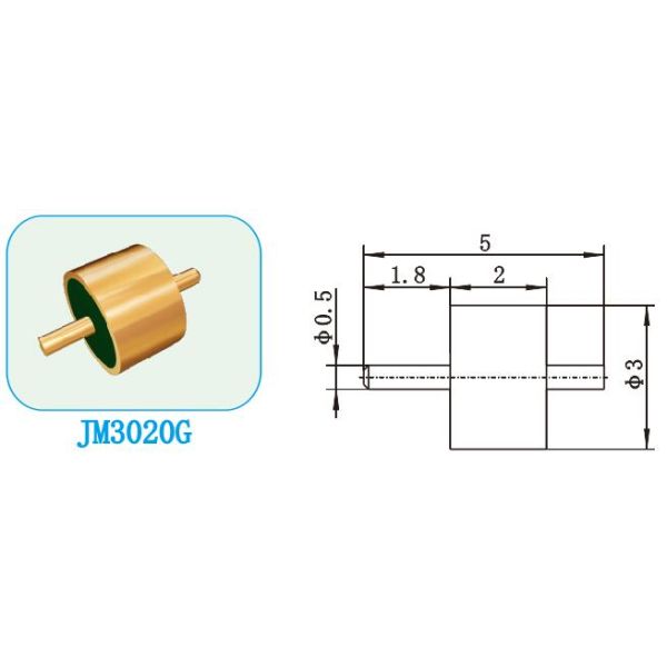 Прямая резьба герметическое стекло к металлическому уплотнитель соединителей 50 Ом RF Feedthroughs JM3020G