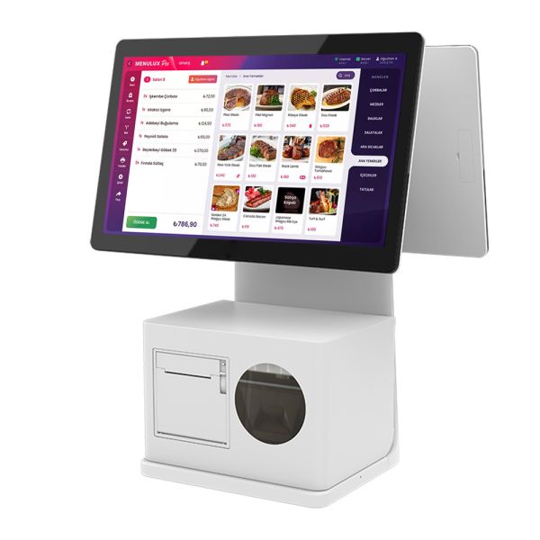 New Design double screen best pos system cash all in one  for shop