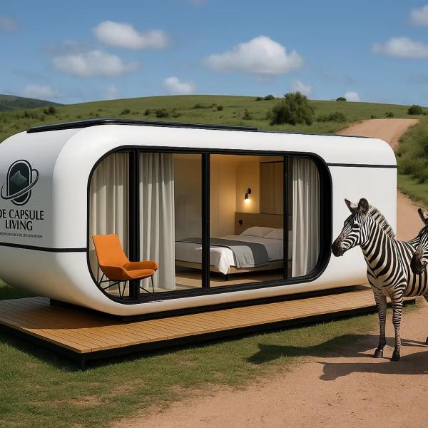 Luxury 20ft Modern Shipping Container House Small Residential Prefab Steel Structure For Hotels Villas Apartment Space