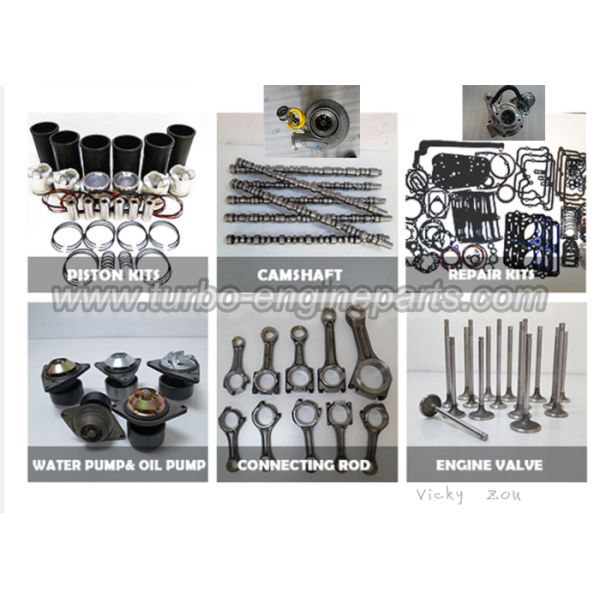 6BT5.9 6BT 3904166 Cylinder Liner Kit PC200-7 6D102 6BT 3938177 Steel Piston Ring