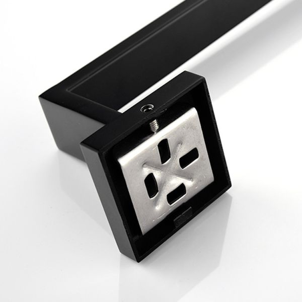 Matte Black Toilet Rolling Paper Holder  Wall Mounted  160.5 X 55 X 75 Mm