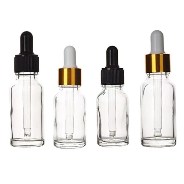 Air-Tight Seals Glass Essential Oil Bottle Standard Empty 5ml 10ml 15ml 20ml 30ml 50ml 100ml