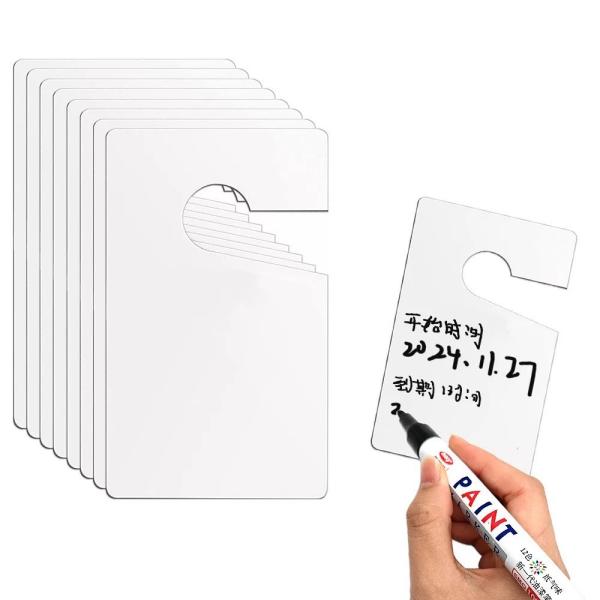 Étiquette en plastique PVC/PP Logo imprimé Rectangle imperméable à l'eau Étiquette suspendue pour la concentration industrielle