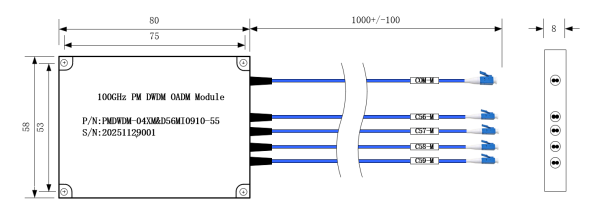 High Density Polarization Maintaining Dense Wavelength Division Multiplexer 2 To 16 Channels