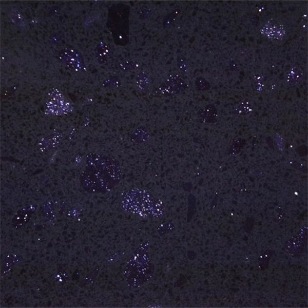 Materiales de piedra de Worktop del hogar del cuarzo artificial negro brillante de 18M M