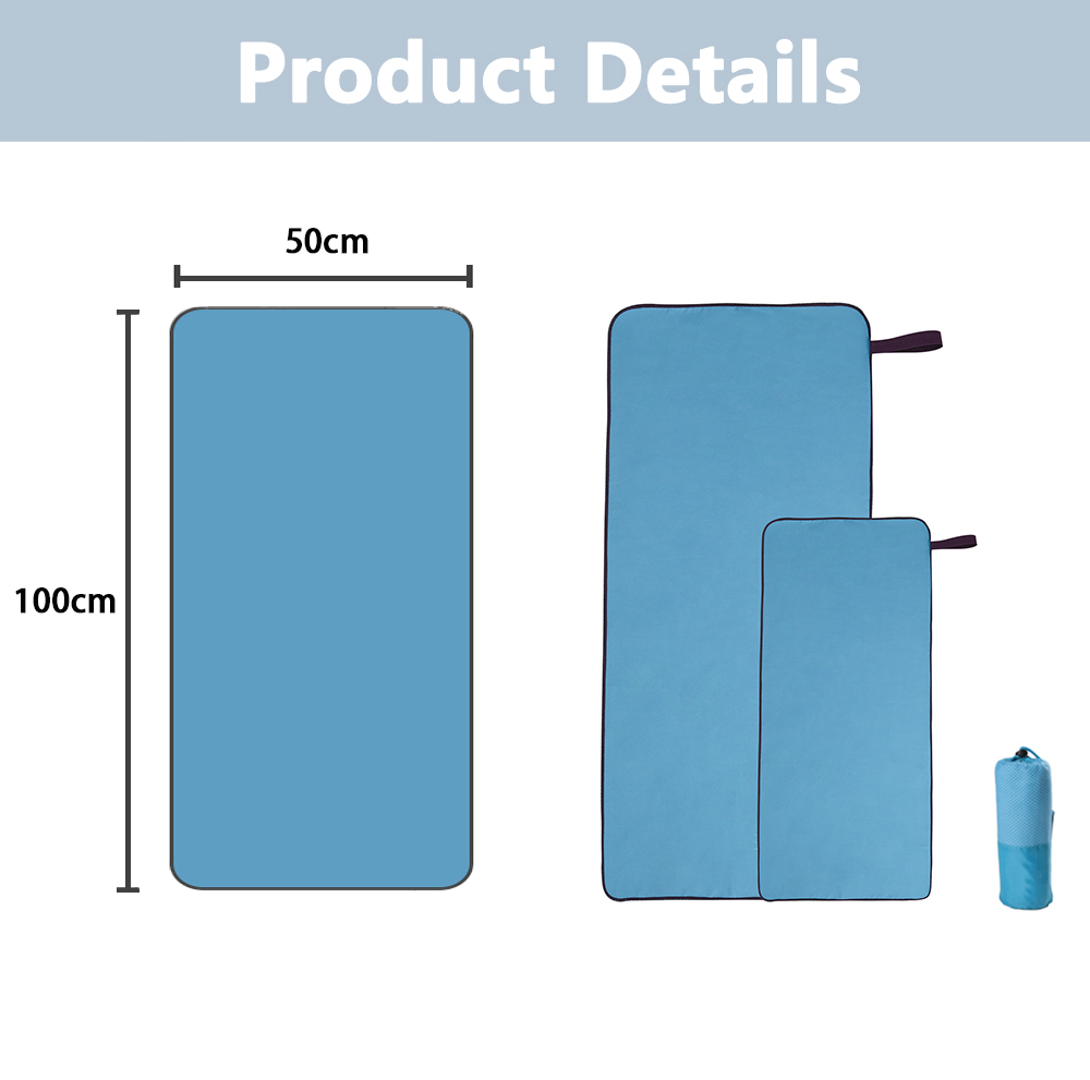 Toallas de sudor de fibra microfibra de casa de campo de alta absorción de secado rápido Toallas de mano de gimnasio con logotipo personalizado Viajes Gimnasio Fitness Yoga Toallas deportivas de microfibra