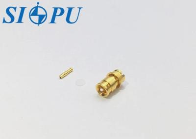 Lightweight Beryllium Bronze RF Coaxial Connector with SMP Female Interface