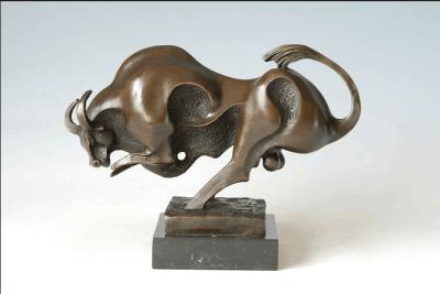 Custom Wire Animal Sculptures For The Garden , Surface Brushed Bronze Deer Statue